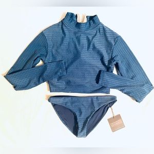 ACACIA Indo Swim Mesh Set Ocean  M / S NWT